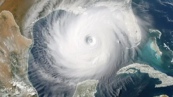 hurricane satellite image